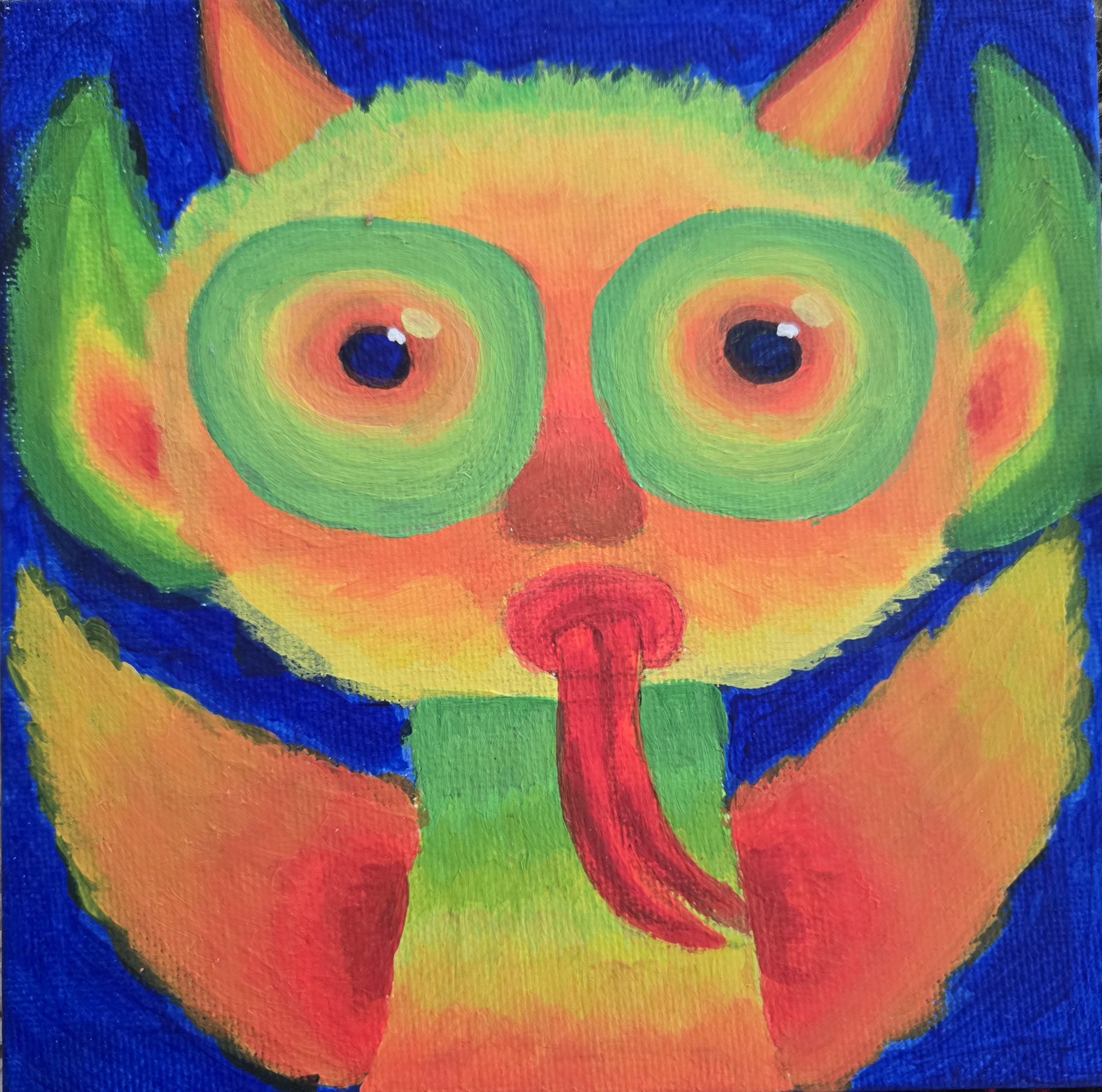 painting of colorful mystical creature